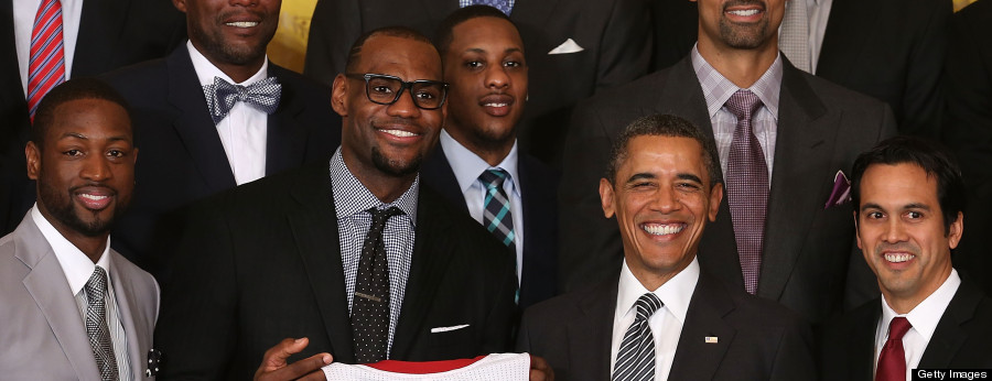 Obama Welcomes NBA Champion Miami Heat To White House